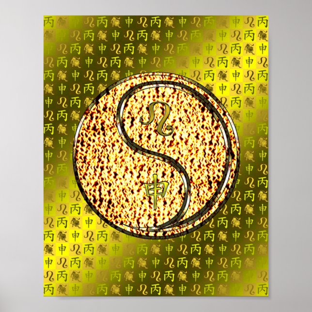 Leo & Fire Monkey Poster (Front)