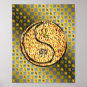 Leo & Fire Rabbit Poster