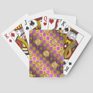 Leo & Fire Rooster Playing Cards