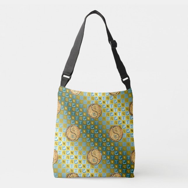 Leo & Fire Snake Crossbody Bag (Front)