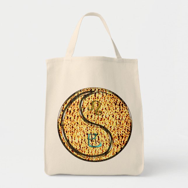 Leo & Fire Snake Tote Bag (Front)