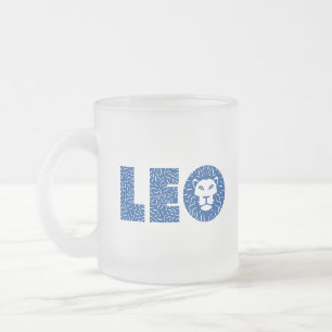 Leo Frosted Glass Coffee Mug