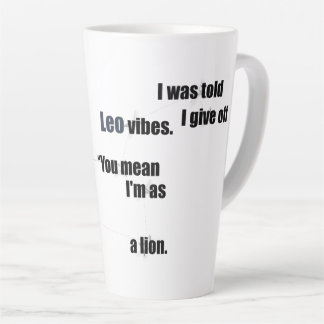 Leo Fun Inspiring Design for Daily Use & Gift Idea Latte Mug