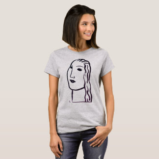 Leo Gestel Line Art Woman Portrait Shirt