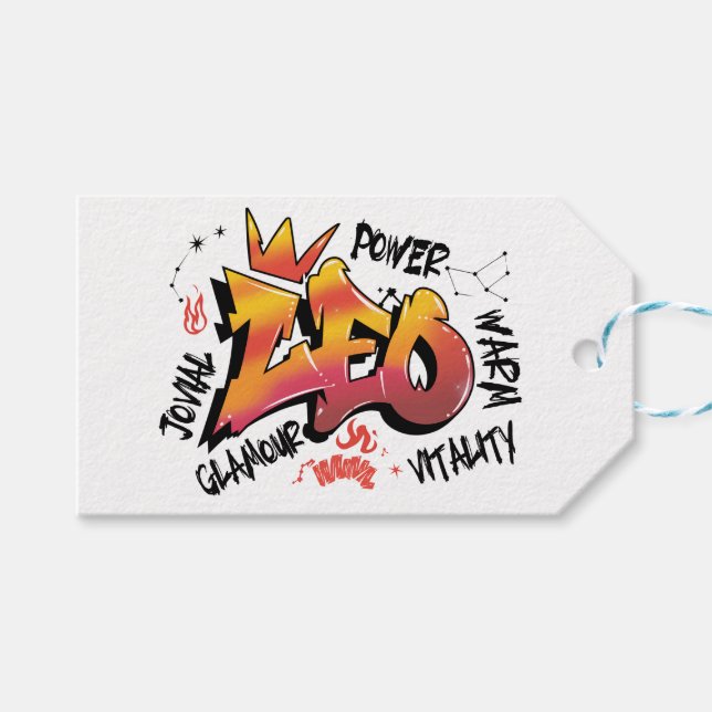 Leo Gift Tags (Front (Horizontal))