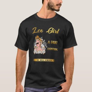 Leo Girl Birthday Queen Zodiac Sign Horoscope Wome T-Shirt