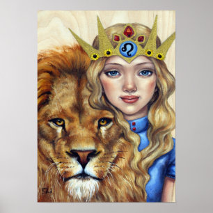 Leo Girl Poster