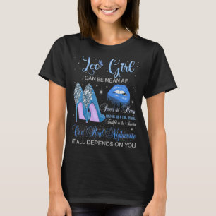 Leo Girl Zodiac Birthday Party Women Girls Horosco T-Shirt