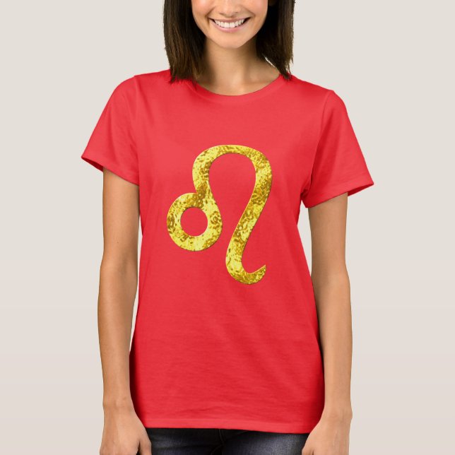 Leo Gold Red Shirt (Front)
