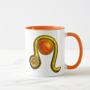 LEO GOLD ZODIAC BIRTHDAY JEWEL YELLOW TOPAZ, MUG