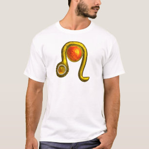 LEO , Golden ,Zodoac Birthday Jewel T-Shirt