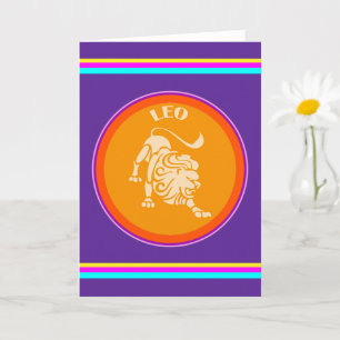 Leo Greeting Card