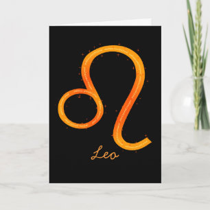 Leo Greeting Card- Blank Card