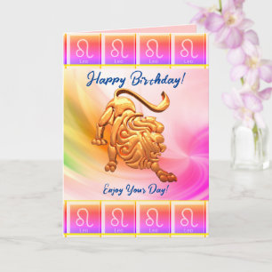 Leo - Happy Birthday  Card