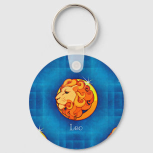leo horoscope key ring