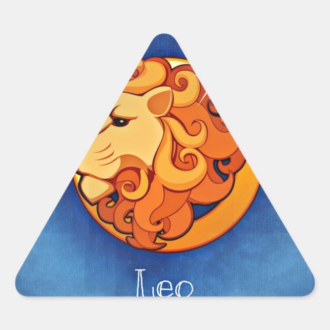 leo horoscope triangle sticker (Front)