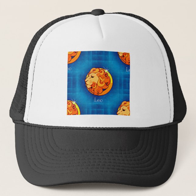 leo horoscope trucker hat (Front)