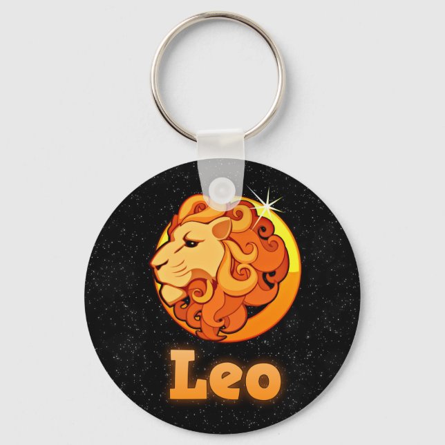 Leo illustration key ring (Front)
