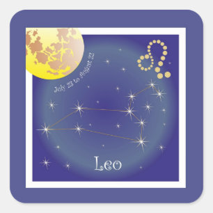 Leo July 23 to August 22 Sticker