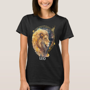 Leo Lion Astrological Fire Zodiac Sign Sun Ruled T-Shirt
