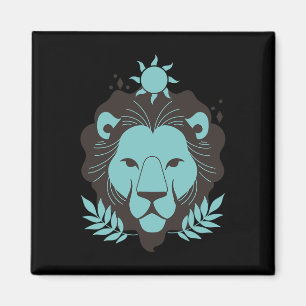 Leo Lion Halloween Zodiac Horoscope Astrology Magnet