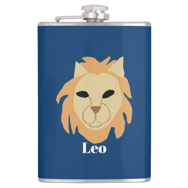 Leo Lion, Hip Flask (Front)