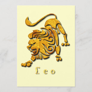 Leo Lion Invitation