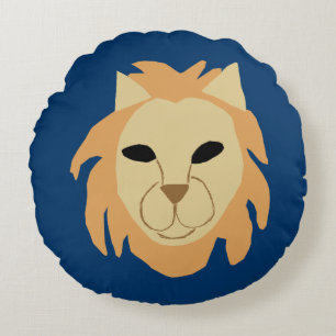 Leo Lion, Round Cushion