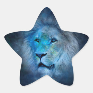 leo lion star sticker