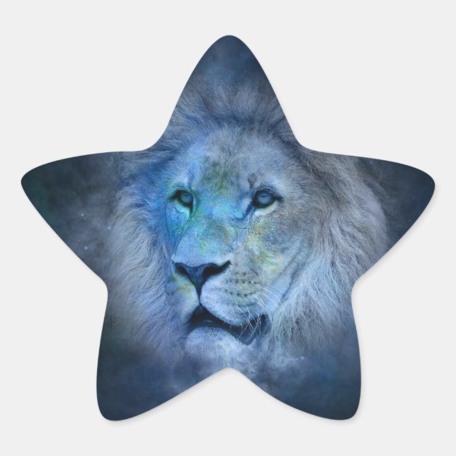 leo lion star sticker (Front)