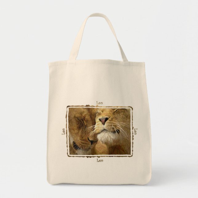 Leo - Lions in Colored Pencil  Tote Bag (Front)