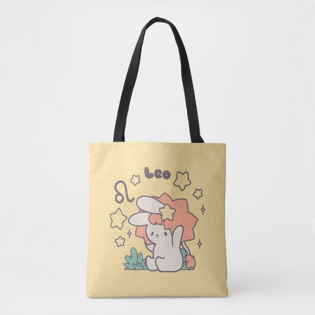 Leo Loppi Tokki Zodiac Series Art Tote Bag (Front)