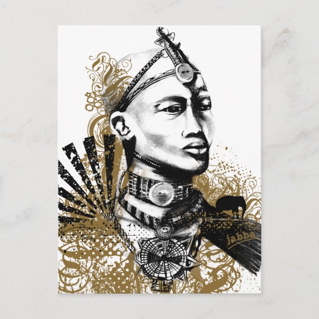 Leo Maasai Man Postcard (Front)