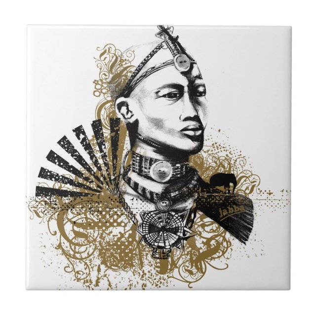 Leo Maasai Man Tile (Front)