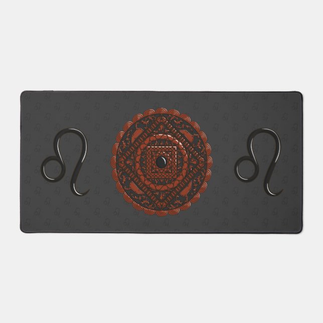Leo Mandala Desk Mat (Front)