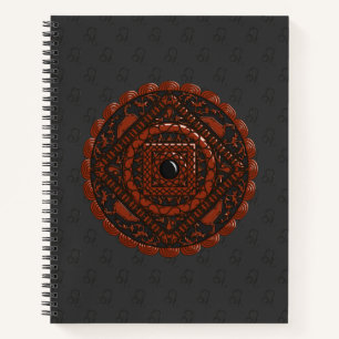 Leo Mandala Spiral Notebook