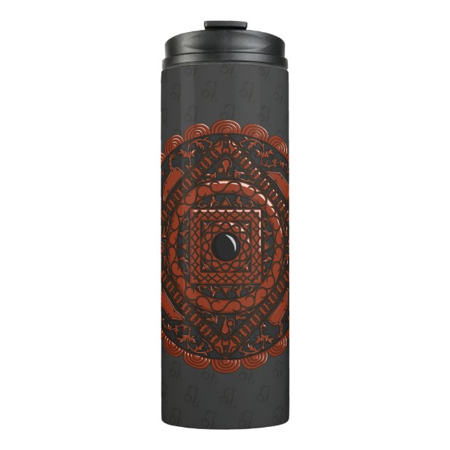 Leo Mandala Thermal Tumbler (Front)