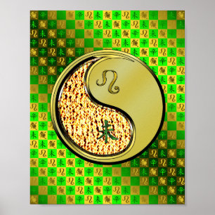 Leo & Metal Goat Poster