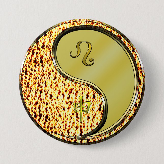 Leo & Metal Monkey 7.5 Cm Round Badge (Front)