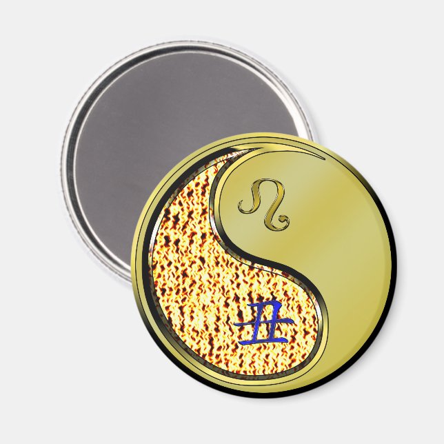 Leo & Metal Ox Magnet (Front/Back)