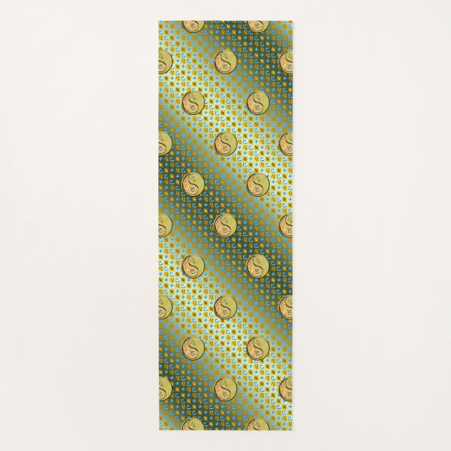 Leo & Metal Snake Yoga Mat (Front)