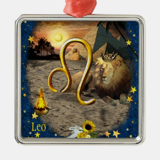 Leo Metal Tree Decoration