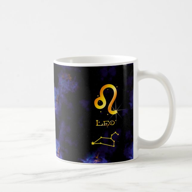 Leo Personalised Coffee Mug Birthday Gift (Right)