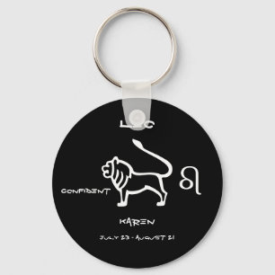 Leo Personalised Key Ring