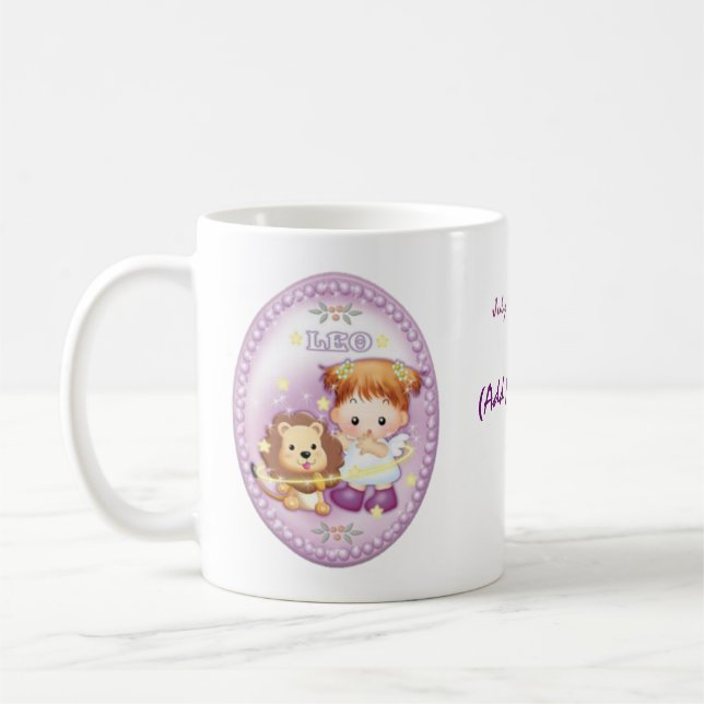 Leo - Personalised Zodiac Mug (Left)