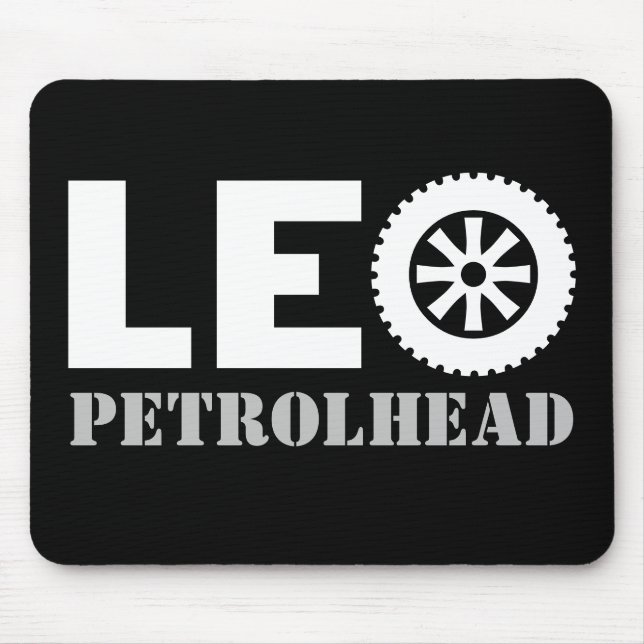Leo Petrol Head Mouse Mat (Front)