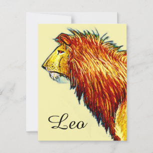 Leo postcard
