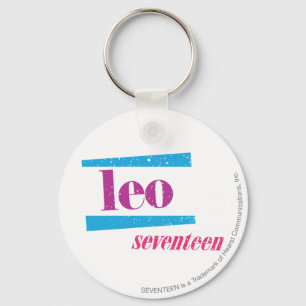 Leo Purple Key Ring