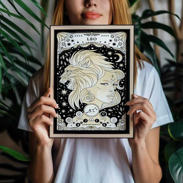 Leo Radiant and Regal - Astrology Art Poster (Creator Uploaded)