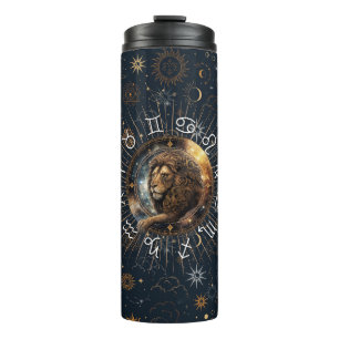 Leo’s Roar - The Regal Zodiac Thermal Tumbler